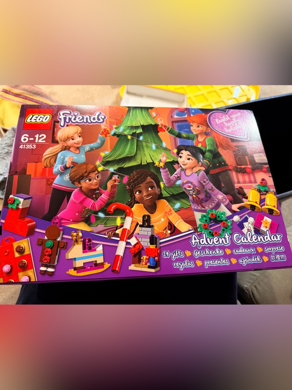LEGO Friends Purple and Green Advent Calendar Holiday Playset